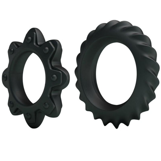 BAILE - SET VAN 2 RINGEN BLOEIENDE SILICONEN RINGEN