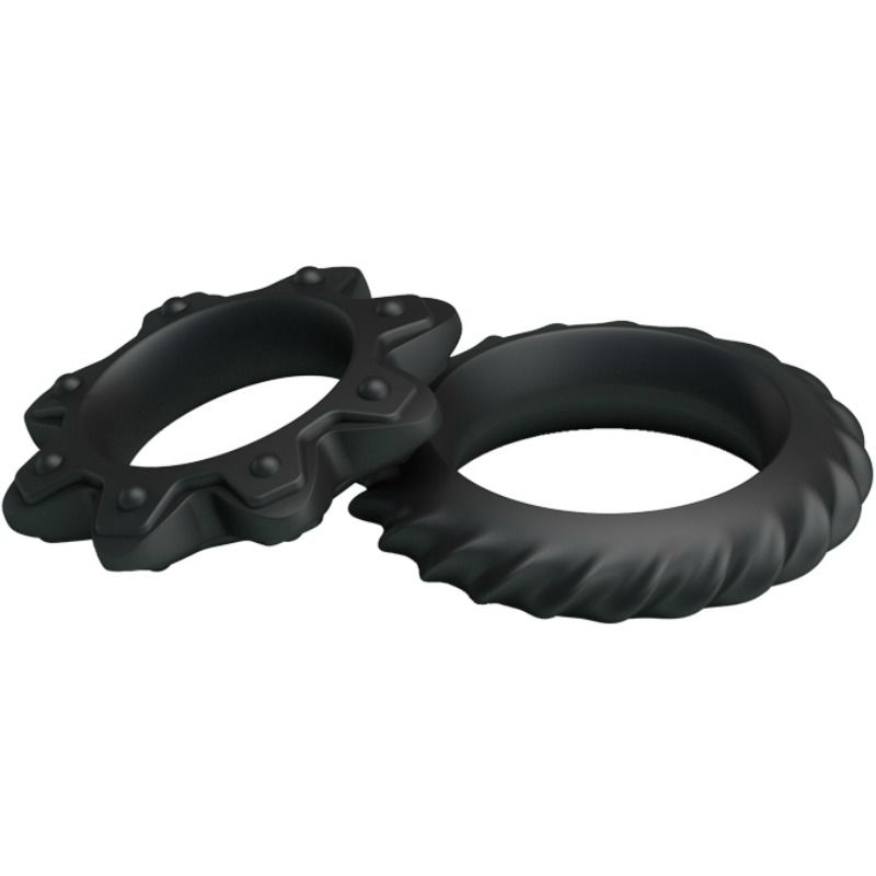 BAILE - SET VAN 2 RINGEN BLOEIENDE SILICONEN RINGEN