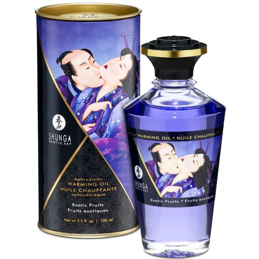 SHUNGA - WARMTE EFFECT MASSAGEOLIE EXOTISCH FRUIT SMAAK 100 ML