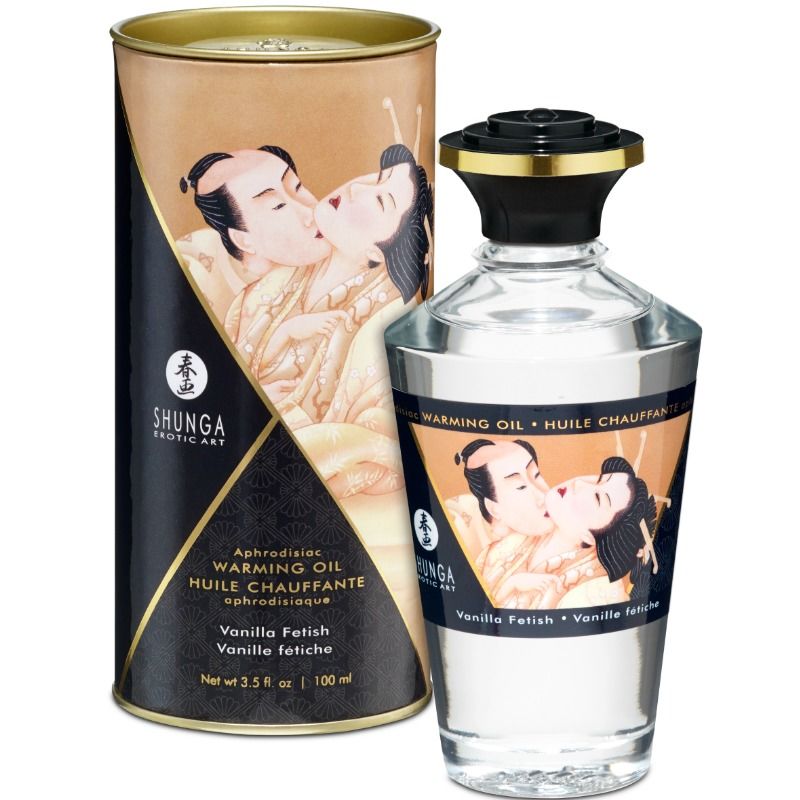 SHUNGA - FETISH VANILLA SMAAK WARMTE EFFECT MASSAGEOLIE 100 ML