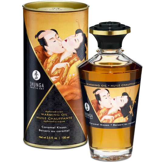 SHUNGA - MASSAGE-OLIE MET WARMTE-EFFECT KARAMELSMAAK 100 ML