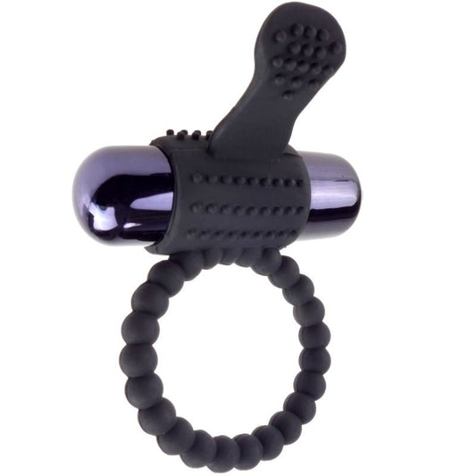 FANTASY C-RINGZ - ZWART SILICONEN VIBRERENDE RING