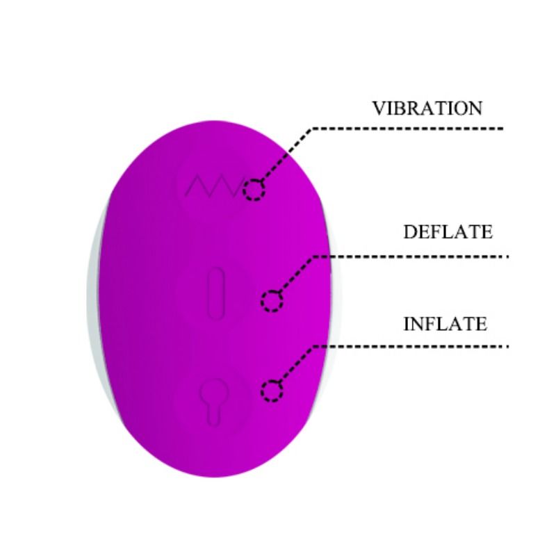 PRETTY LOVE - DEMPSEY OPLAADBARE OPBLAASBARE VIBRATOR