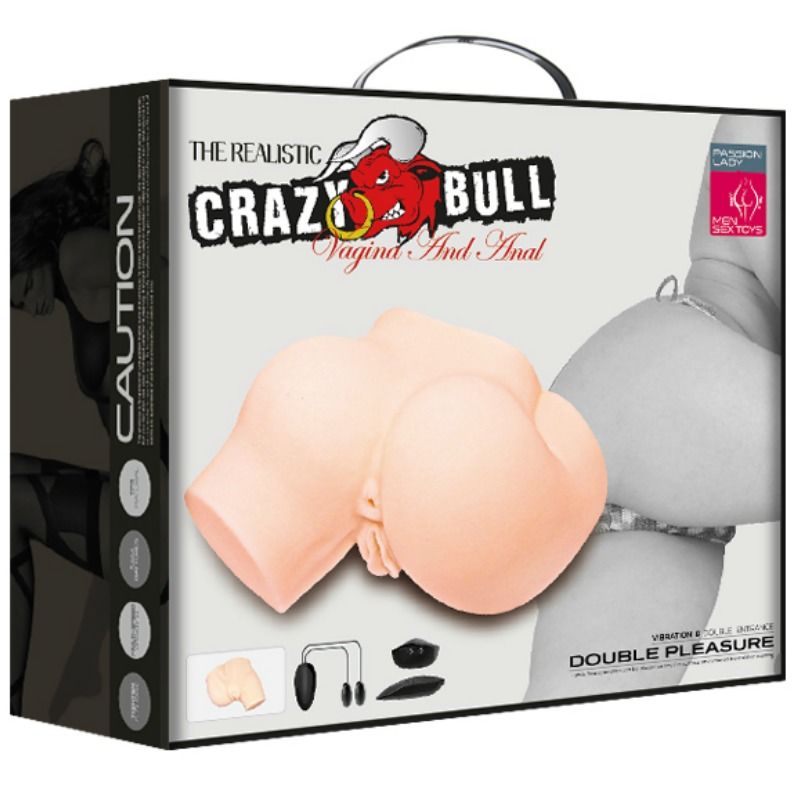 CRAZY BULL - KONT MET REALISTISCHE VAGINA EN ANUS EN VIBRATIE