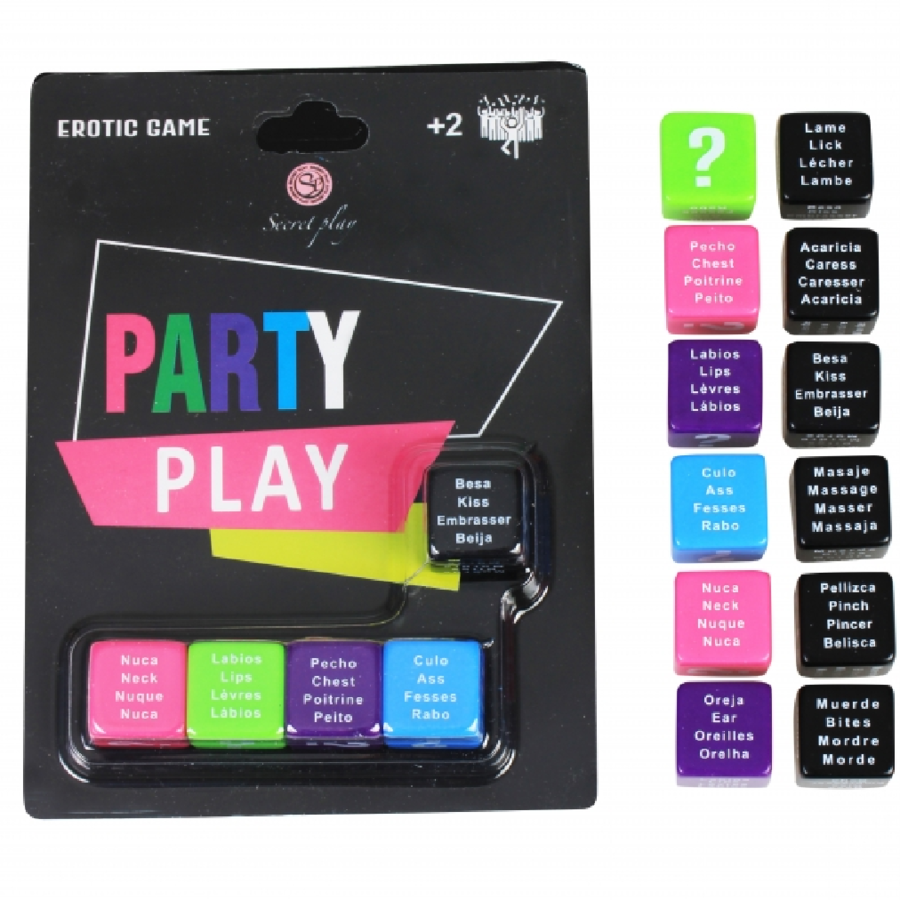 SECRETPLAY - SPEEL FEEST SPEEL 5 DOBBELSTENEN (ES/PT/EN/FR)
