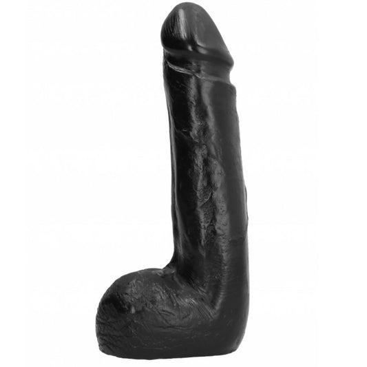 GEHEEL ZWART - ZACHTZWART REALISTISCHE DILDO 20 CM