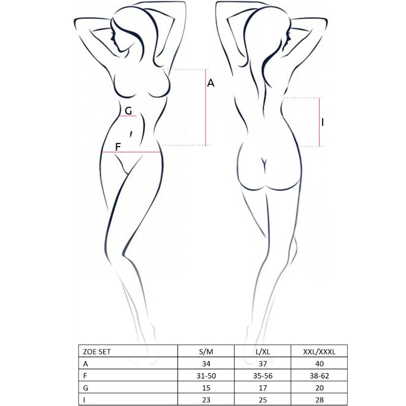 PASSION - VROUW ZOE SET MAAT L/XL