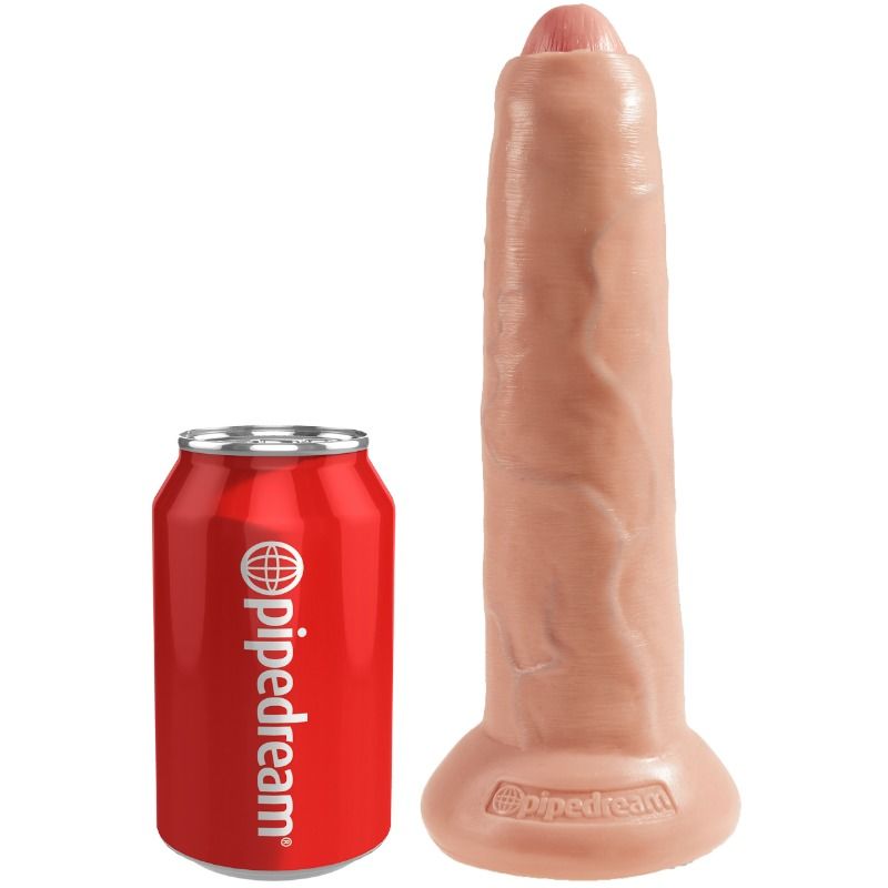 KING COCK - REALISTISCHE DILDO ONBESNEDEN HUIDSKLEUR 23 CM