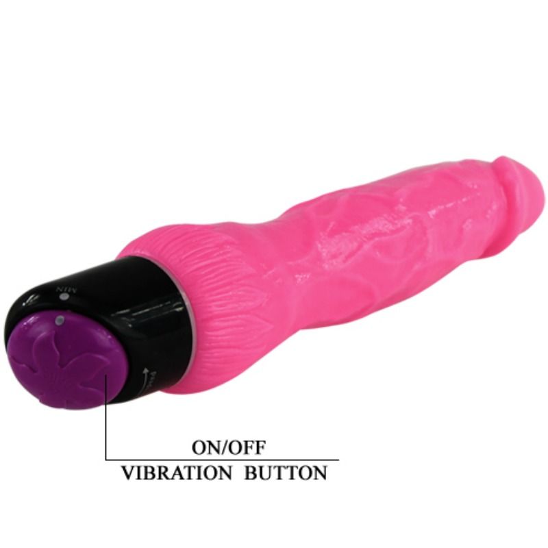 BAILE - KLEURRIJKE REALISTISCHE VIBRATOR ROZE 24 CM