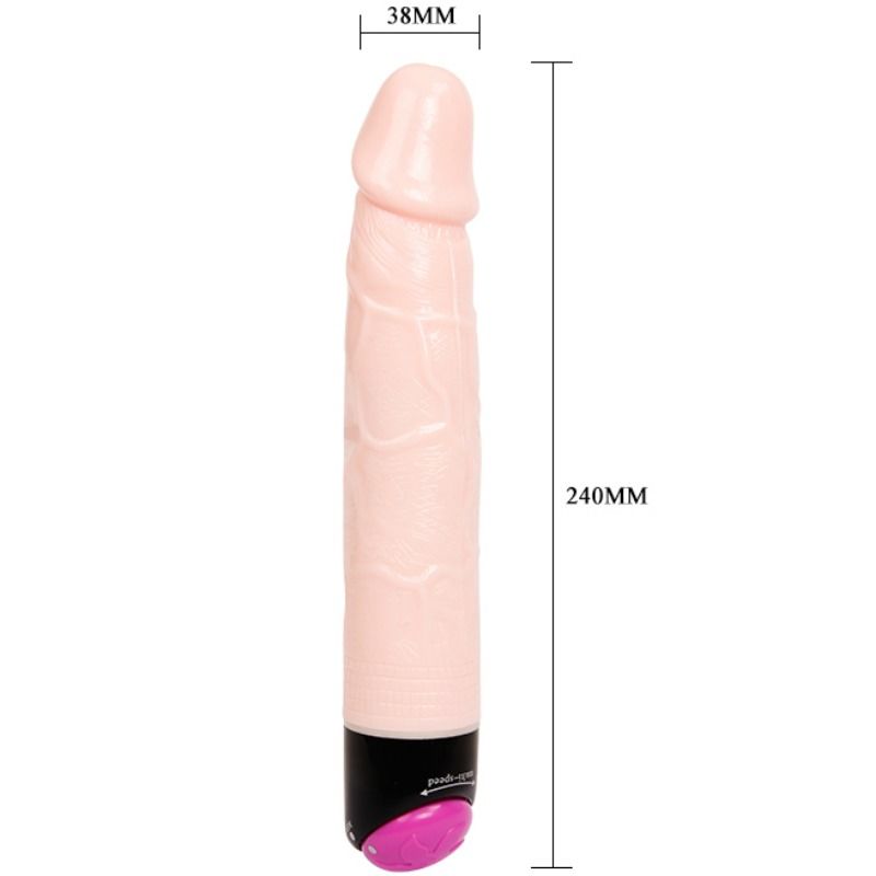 BAILE - KLEURRIJKE SEKSVIBRATOR EN ROTATIE 24 CM