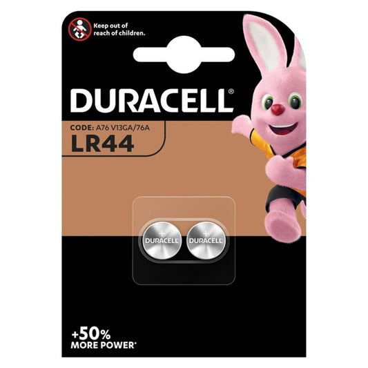 DURACELL - BATTERIJ LR44 1,5V 2 STUKS