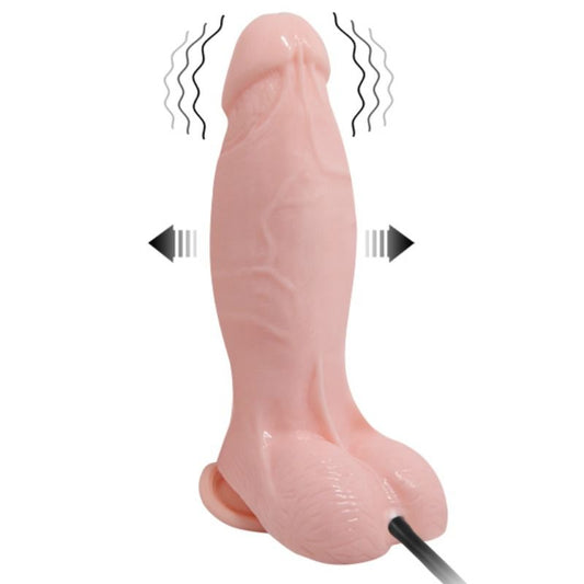 BAILE - REALISTISCHE TRILLENDE EN OPBLAASBARE DILDO 18,8 CM
