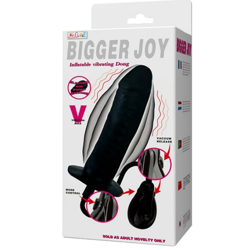 BAILE - BIGGER JOY OPBLAASBARE DILDO MET TRILLING 16 CM