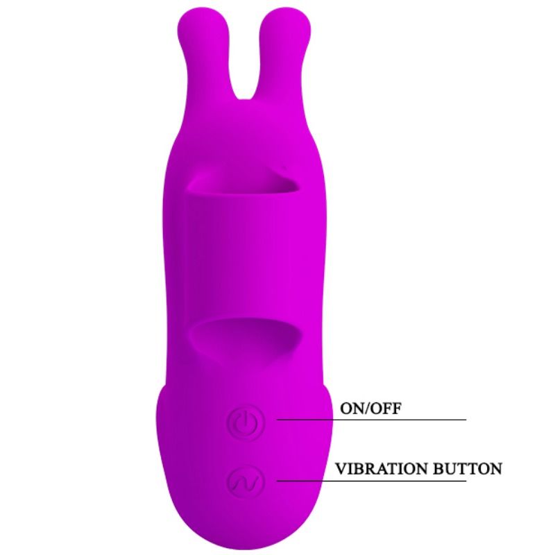 PRETTY LOVE - SLIMME OPLAADBARE VINGERVIBRO MET KONIJN