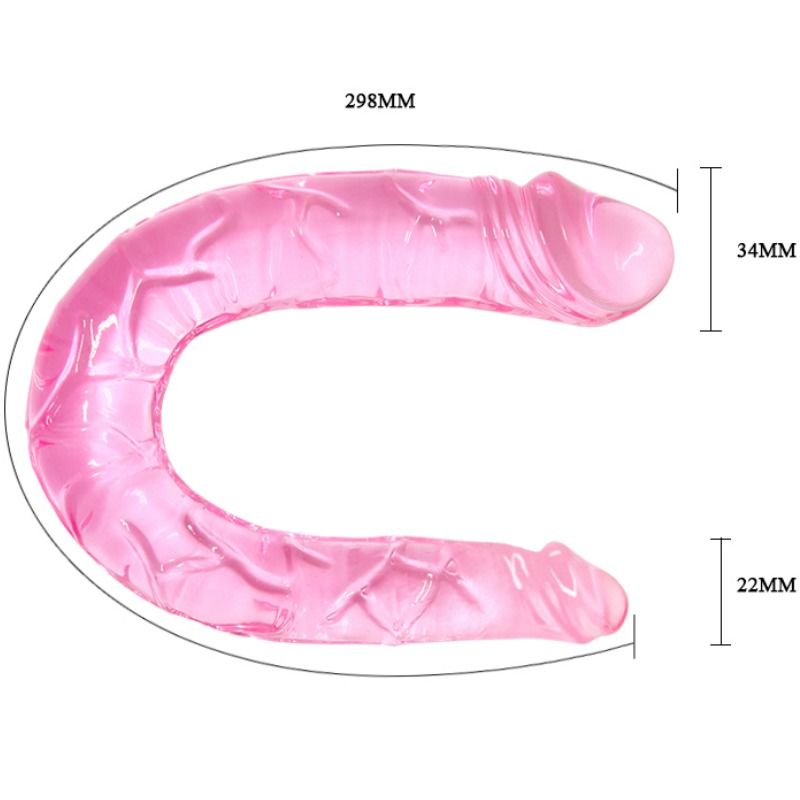 BAILE - DUBBELE DILDO DUBBEL ROZE DILDO
