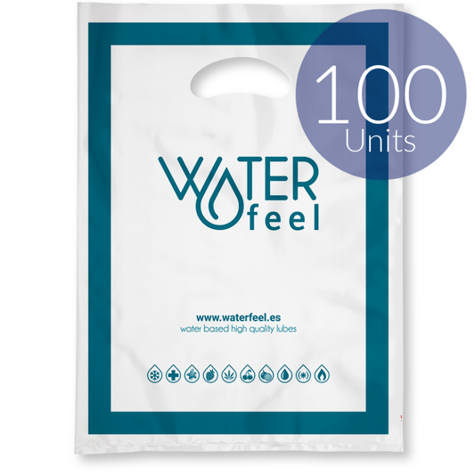 WATERFEEL - 100 MEDIUM PLASTIC ZAKJES 30 X 40 CM