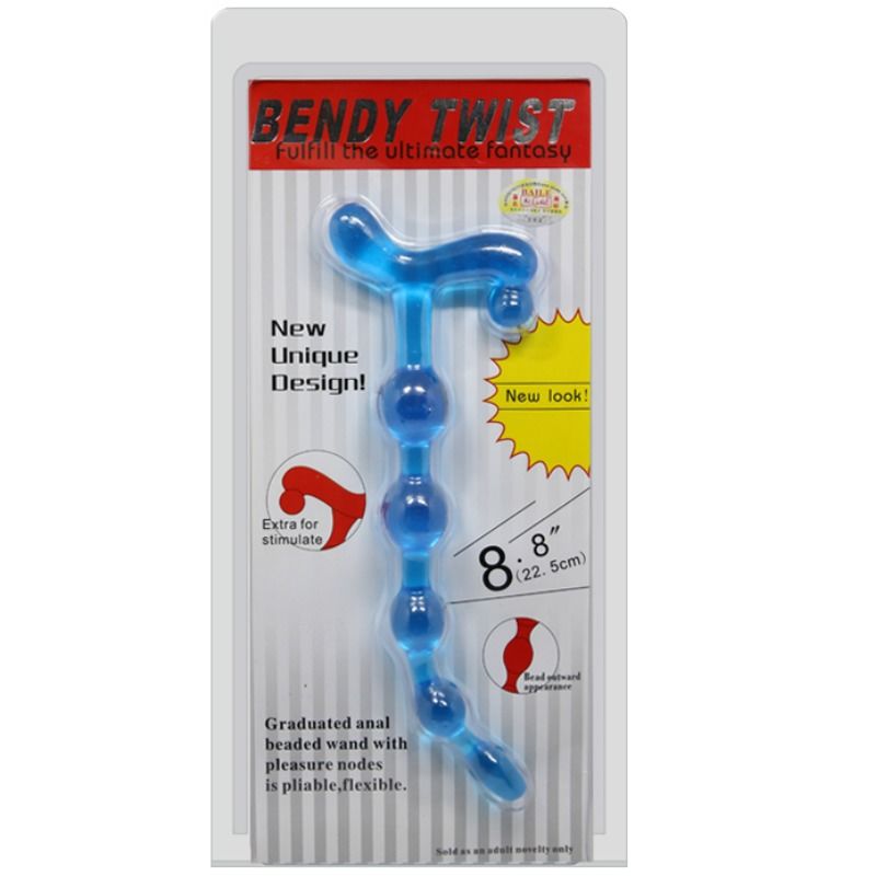 BAILE - BENDY TWIST BLAUWE ANALE BALLEN