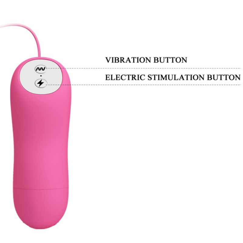 BAILE - ROMANTISCHE GOLVEN PIZZA'S MET VIBRATIE EN FUCHSIA ELEKTROSHOCK