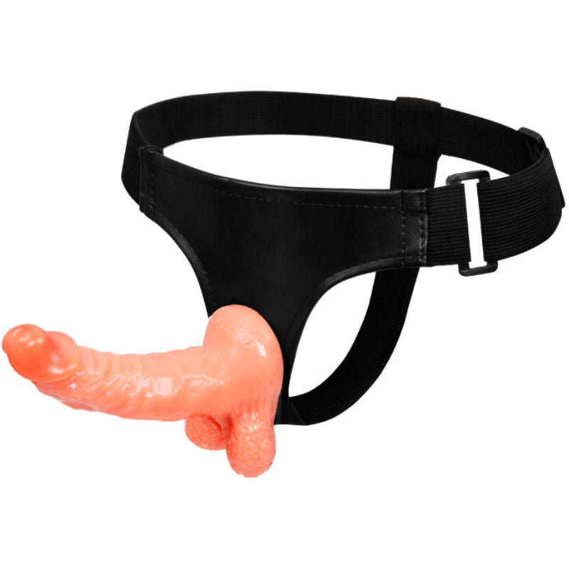 BAILE - HARNESS MET REALISTISCHE PENIS EN ULTRAPASSIEVOLLE VERSTELBARE SLIP 15,5 CM