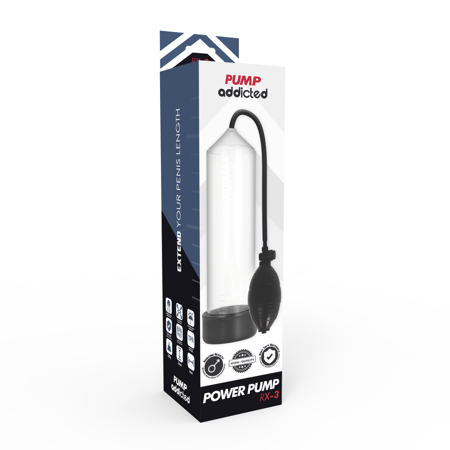 PUMP ADDICTED - BOMBA ERECTIE RX3 TRANSPARANT