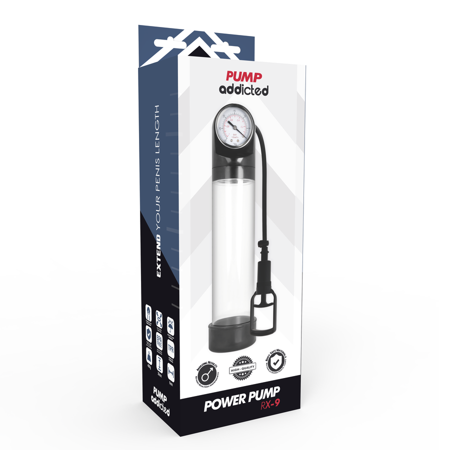 PUMP ADDICTED - BOMBA ERECTIE RX9 TRANSPARANT