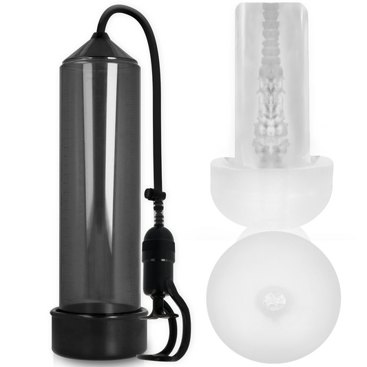 PUMP ADDICTED - RX5 ZWART MET MASTURBATOR