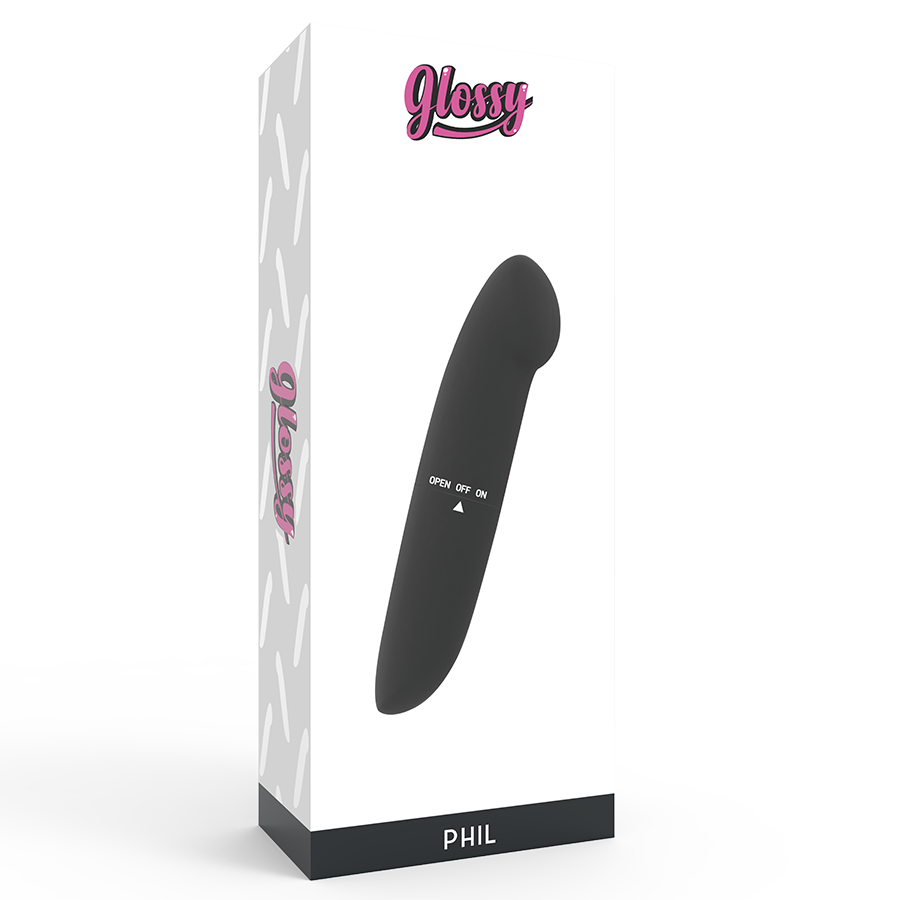GLOSSY - PHIL VIBRATOR ZWART