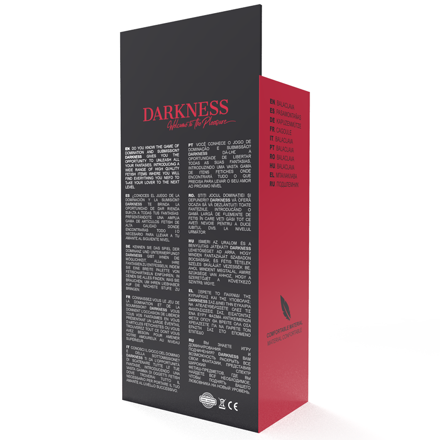 DARKNESS - INZENDINGSFORMULIER MASKER ZWART