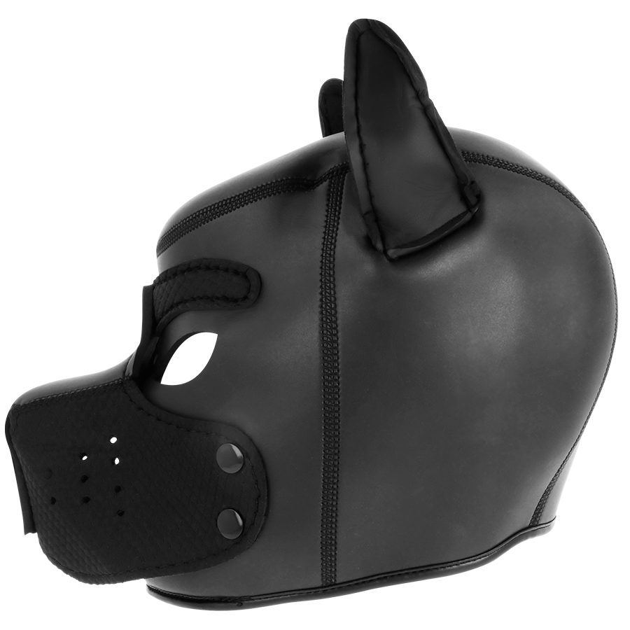 DARKNESS - NEOPREEN HONDENMASKER MET VERWIJDERBARE SNOUITKORF M