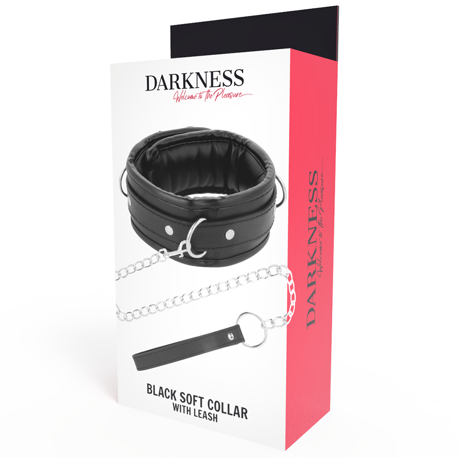 DARKNESS - ZACHTE LEREN KETTING MET KETTING