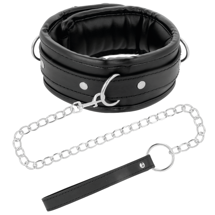 DARKNESS - ZACHTE LEREN KETTING MET KETTING