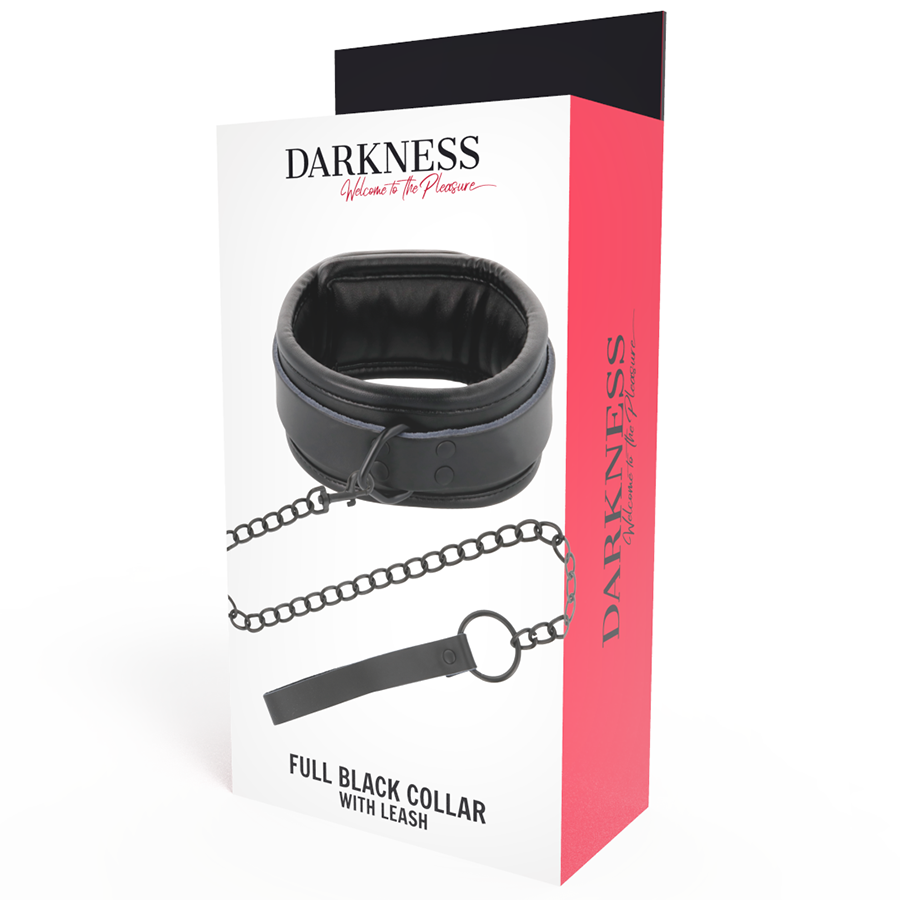 DARKNESS - ZWARTE KETTING MET SCHAKELARMBAND