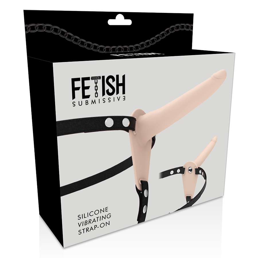 FETISJ ONDERDANIGE TUIGJE - VLEESKLEURIGE SILICONEN VIBRATOR 15 CM