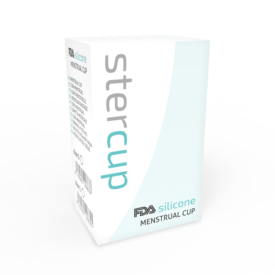 STERCUP - FDA SILICONEN MENSTRUATIECUP AQUAMARIJN - MAAT L