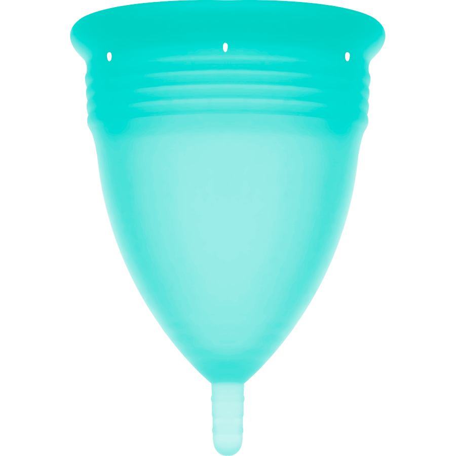 STERCUP - FDA SILICONEN MENSTRUATIECUP AQUAMARIJN - MAAT L