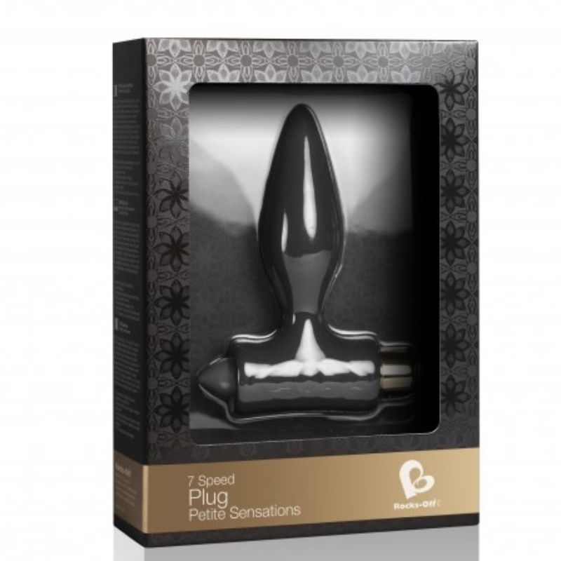 ROCKS-OFF - KLEINE ANALPLUG VOOR BEGINNERS - ZWART