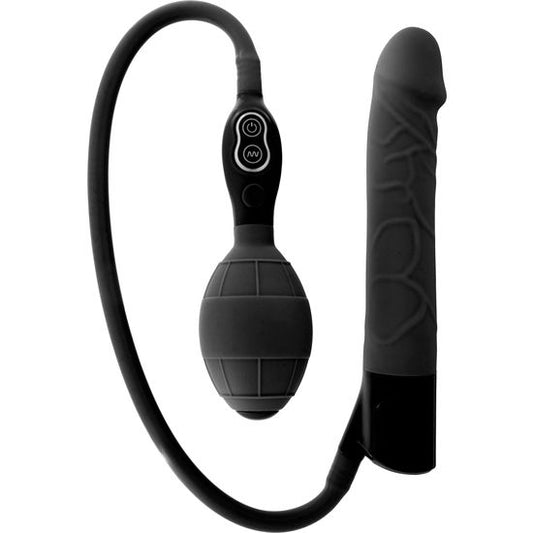 SEVEN CREATIONS - ZWARTE OPBLAASBARE VIBRATOR