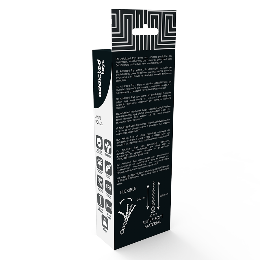 ADDICTED TOYS - ANAALBALLEN 29 CM ZWART