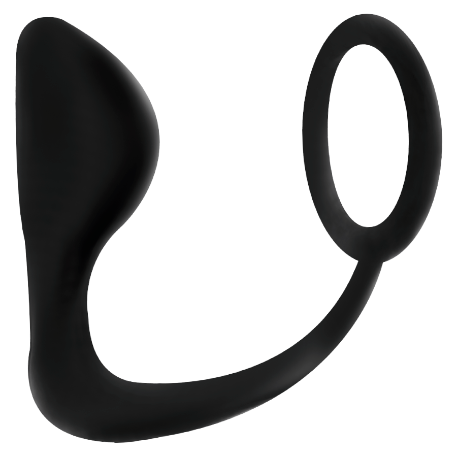 ADDICTED TOYS - BUTTPLUG MET ZWARTE PENISRING