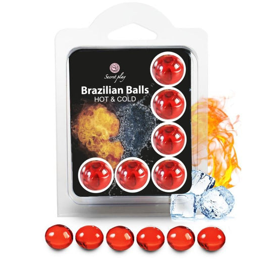 SECRETPLAY - SET 6 BRAZILIAANSE BALLEN WARM EN KOUD EFFECT