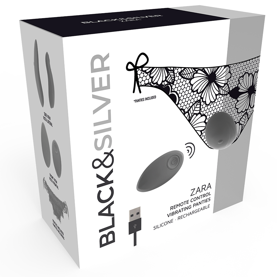 BLACK&SILVER - ZARA AFSTANDSBEDIENDE STIMULATOR MET GRATIS SLIPJE