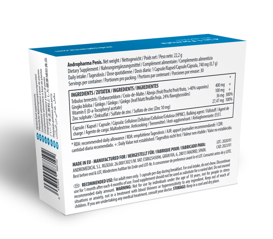 ANDROPHARMA PENIS - PENISVERGROTEND SUPPLEMENT
