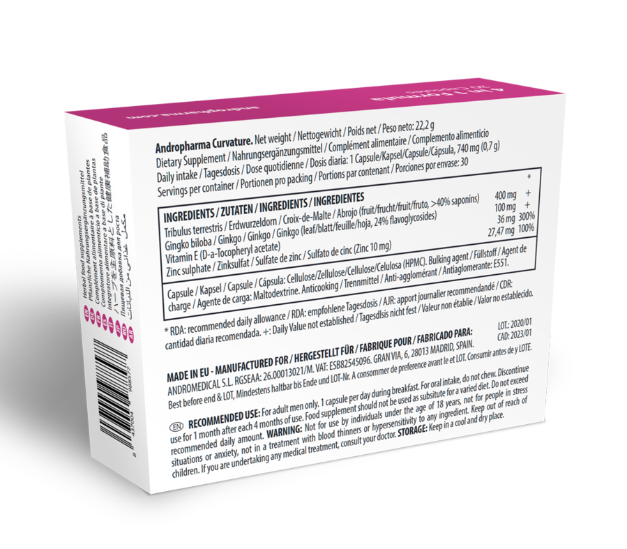 ANDROPHARMA - BEHANDELING VAN DE ZIEKTE VAN PEYRONIE