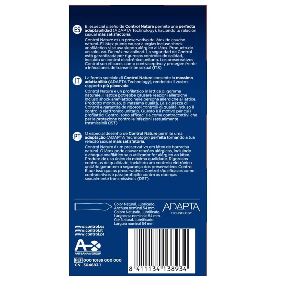 CONTROL - ADAPTA NATURE CONDOMS 24 STUKS