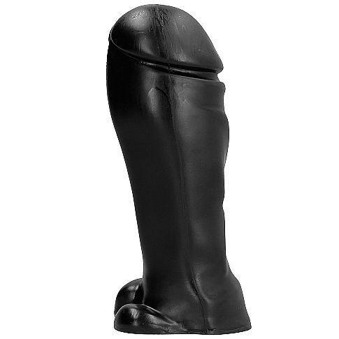 VOLLEDIG ZWART - DONG 22 CM BREDE NEUS