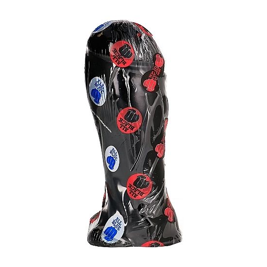 VOLLEDIG ZWART - DONG 22 CM BREDE NEUS