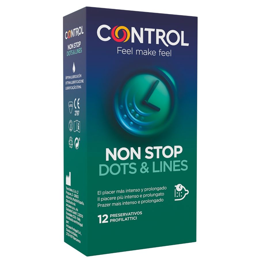 CONTROL - NONSTOP DOTS AND LINES CONDOMS 12 STUKS