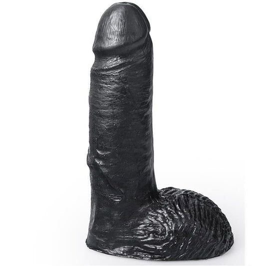 OPHANGSYSTEEM - REALISTISCHE DILDO ZWARTE KLEUR CESAR 19 CM
