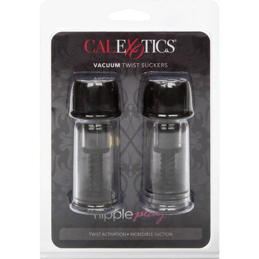 CALEXOTICS - VACUÜM TWIST NIPPEL ZUIGNAP ZWART