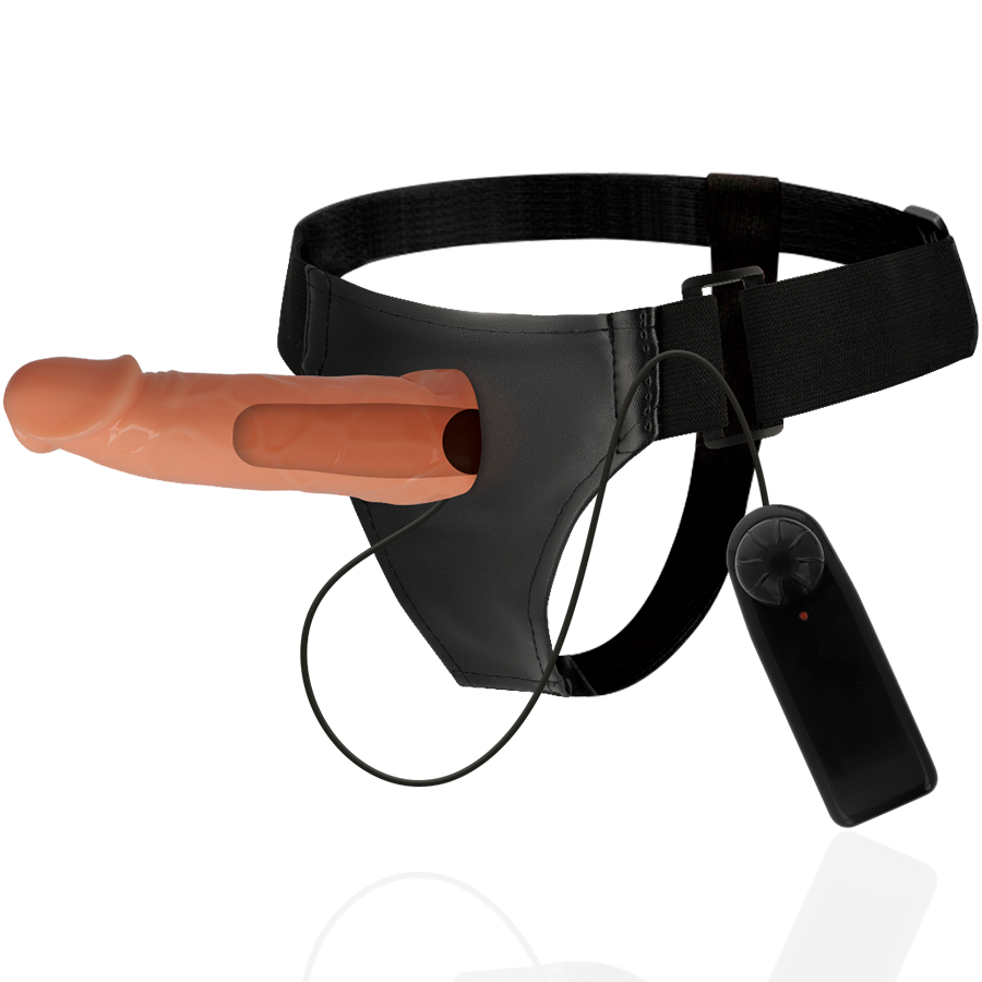 HARNESS ATTRACTION - WILLIAN HOLLOW HARNAS MET VIBRATOR 17 CM -O- 4.5 CM